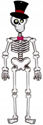Produktbild von PartyPal Hängende Skelett Dekoration Halloween 95 cm