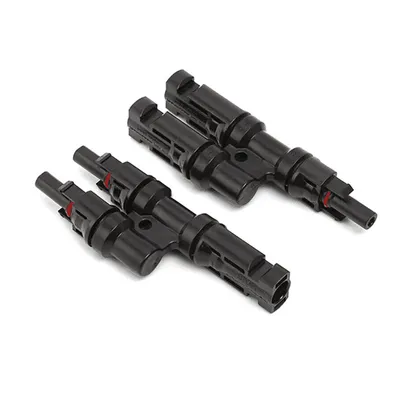 Produktbild von enjoy solar® 1 Paar Solarstecker und Buchse Y Verteiler 2Fach für 4-6 mm² Parallelschaltung Solarmodul, 0% MwSt