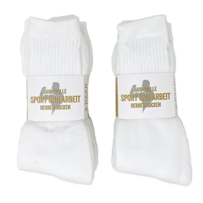 Zdjęcie produktu dla Skarpety sportowe Mężczyźni Kobiety Unisex 43-46 Białe Bawełniane Oddychające Przeciwpotowe Skarpety Tenisowe Skarpety Robocze Skarpety Robocze 10 par