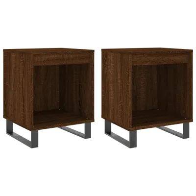 Produktbild von Nachttische 2 Stk. Braun Eichen-Optik 40x35x50 cm Holzwerkstoff