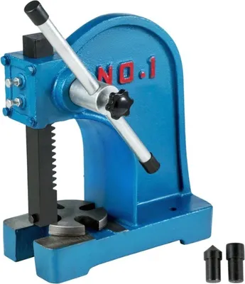 Produktbild von Dornpresse PRO – Gusseiserne Werkstattpresse – 1Tonne – Handbetrieb mit Antirutschhebel