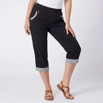 Produktbild von Caprihose OriginalYou maritime 7/8 Sommerhose mit Gummizug 36 bis 50 für Damen