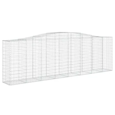 Obrázok produktu pre vidaXL Gabión s vysokým oblúkom 400x50x120/140 cm Pozinkované železo