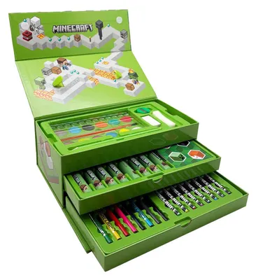 Image de Minecraft Kleurkoffer Set - 52dlg.