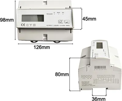 Obrázok produktu pre Inteligentný WiFi elektromer, 3 fázy, 0,25A-80A, solárna fotovoltaika, obojsmerný, pre systém Tuya, inteligentný merač energie, monitor spotreby