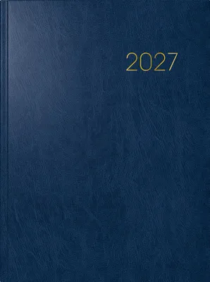 Produktbild von BRUNNEN Buchkalender Mod. 797 2027 | 168×240 mm, Kunststoff, blau