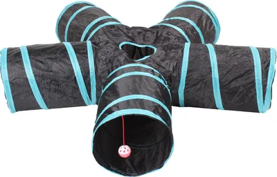 Produktbild von Fünf-Wege-Agility-Tunnel schwarz-blau