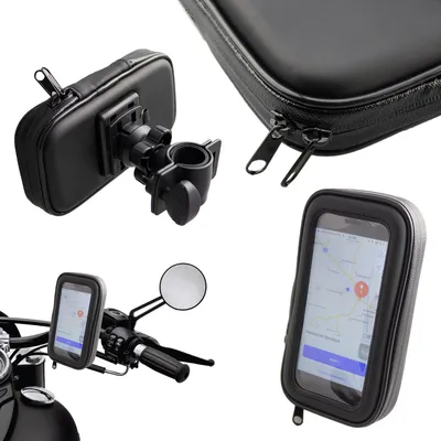 Produktbild von Motorrad-/ Fahrrad Smartphone-Halterung schwarz
