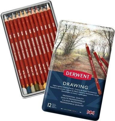 Image de Derwent Drawing -piirrustuskynälajitelma, 12 kynää