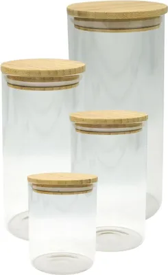 Immagine prodotto di Set di barattoli Fackelmann naturale 4 pezzi