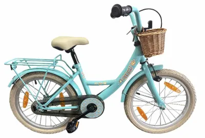 Obrázok produktu pre Detské bicykle Bikefun Girly 18 palcov – s košíkom a brzdovým nábojom – modré