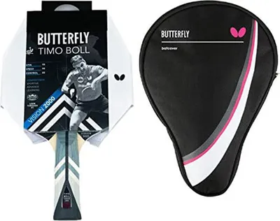 Produktbild von Butterfly 1x Timo Boll Vision 2000 Tischtennisschläger + Tischtennishülle Drive Case