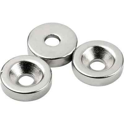 Produktbild von Scheibenmagnet mit Bohrung ø 15mm Höhe 4mm Magnete mit Senkbohrung für Schrauben