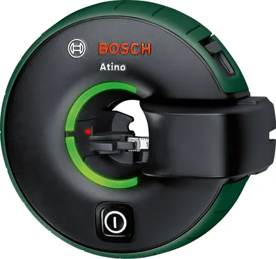 A Bosch Atino laser level device is shown against a white background.