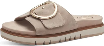 Produktbild von Tamaris Comfort Damen Pantolette mit runder Schnalle und Plateausohle 8-87106-42, Größe:39 EU, Farbe:Beige