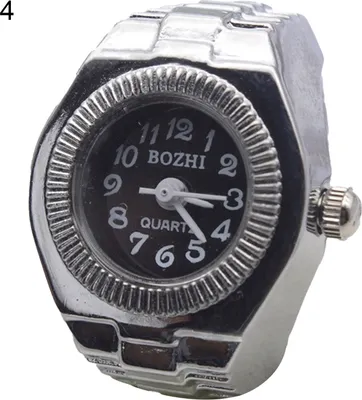Produktbild von Paaruhr, hochelastische, verstellbare Legierung, modische Fingerringuhr für Herren