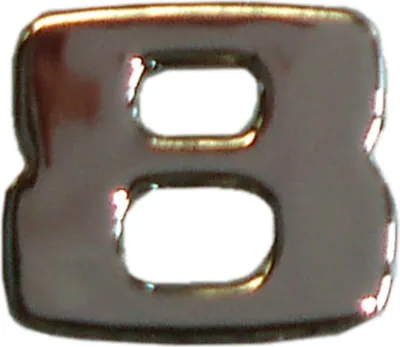 Produktbild von Hermann Schütz 3D-Relief-Chrome-Zahl 8 25x35mm