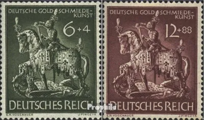 Produktbild von Briefmarken Deutsches Reich 1943 Mi 860-861 (kompl.Ausg.) gestempelt Goldschmiedekunst