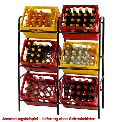 Produktbild von Flaschenkastenständer für 6 Kisten