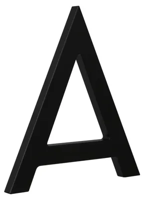 Produktbild von Hausnummer 15 cm, schwarz, für Häuser