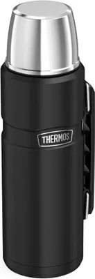 Produktbild von Thermoskanne mit Getränkehalter - mattschwarz
