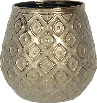 Image de Clayre & Eef Bougeoir Ø 10x10 cm Verre doré