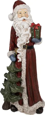 Produktbild von Clayre & Eef Figur Weihnachtsmann 45x33x104 cm Rot Polyresin