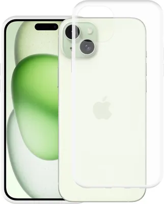 Image de Cazy Coque compatible avec iPhone 15 Plus Coque en Silicone - Coque Flexible - Transparant