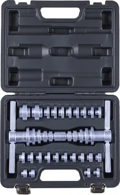 Immagine prodotto di Set di presse per cuscinetti VEVOR 25 pz. set di driver per cuscinetti e guarnizioni con bussole e chiavi, set di utensili per bussole, per la rimozione e l'installazione in lega di alluminio con custodia
