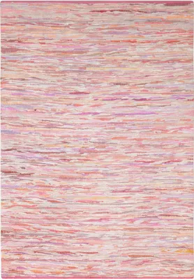 Obrázok produktu pre MY-RUG patchworkový koberec, Rajesh, 150x80, Chindi koberec ružový, vyrobený z recyklovaných bavlnených zvyškov, záplaty, ručne tkaný, obojstranný, obdĺžnikový