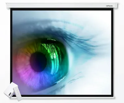 Produktbild von reflecta CrystalLine Motorleinwand 180 x 180 cm | 176 x 176 cm Bildfläche | 1:1 | Funkfernbedienung