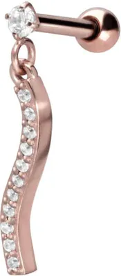 Produktbild von Ohrpiercing Chirurgenstahl Ohrpiercing KRISTALLANHÄNGER