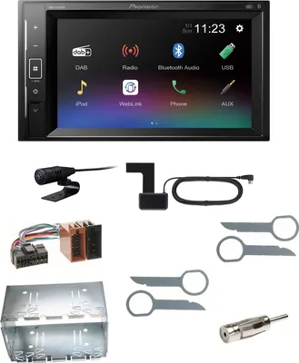 Produktbild von Pioneer DMH-A240DAB Bluetooth USB MP3 DAB+ Einbauset für Mercedes ML W163