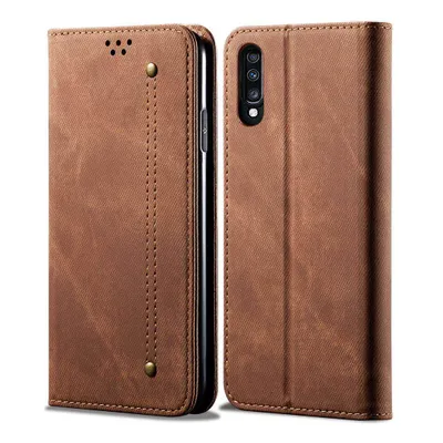 Obrázek produktu pro Galaxy A70 Pouzdro, Kožené Peněženkové Pouzdro s Magnetickým Uzavíráním a Pouzdro s Funkcí Stojánku pro Samsung Galaxy A70 / A70S Hnědý