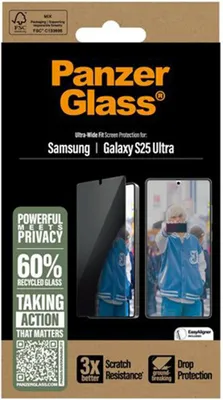 Produktbild von Privacy Displayschutz Samsung Galaxy S25 Ultra | Ultra-Wide Fit Schutzglas