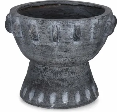 Produktbild von 2er Set Vase Bucchero 39 x 32 x 39 cm Magnesia Grau