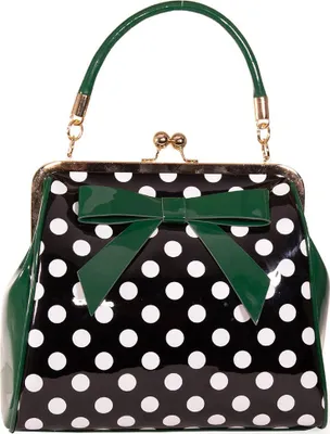 Produktbild von Banned Retro Handtasche - American Polka Grün