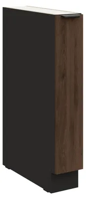 Produktbild von Küchen Unterschrank Schrankauszug 15 cm Küche MONZA Okapi Nußbaum Küchenzeile