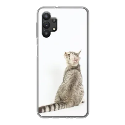 Produktbild von MuchoWow® Handyhülle Schutzhülle Hülle für Samsung Galaxy A32 5G Katze - Haustiere - Fell Silikon Softcase Handy Hülle - Softcase