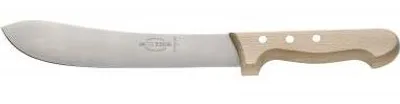 Image de Couteau en caoutchouc F.DICK (Lame : 25cm ; Lame incurvée ; Manche en bois ; Acier au carbone)