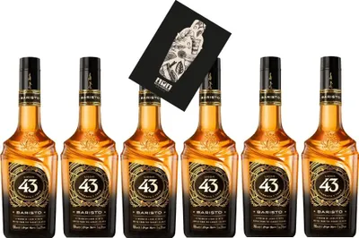 Produktbild von Licor 43 6er Set Baristo 6x 0,7L (31% Vol) Kaffeelikör Liquor Likör 43 Cuarenta y Tres einzigartigen Kaffee der Kanarischen Inseln mit Licor 43 Original - [Enthält Sulfite]