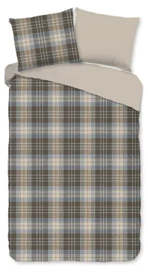 Produktbild von Good Morning Bettwäsche "Cambridge" - Braun - (140x220 cm) - 100 % Baumwolle