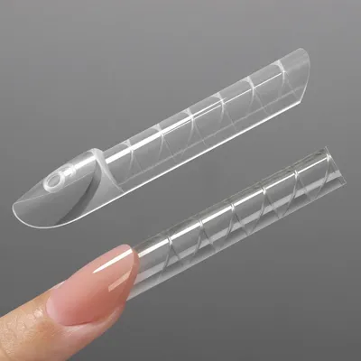 Produktbild von Dual Nail Forms, 240 Stücke, transparent, für Polygel Nail Art, W558 Almond