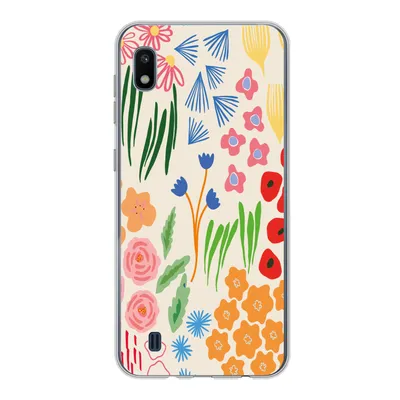 Produktbild von MuchoWow® Handyhülle Schutzhülle Hülle für Samsung Galaxy A10 Blumen - Muster - Feldblumen Silikon Softcase Handy Hülle - Schutzhülle