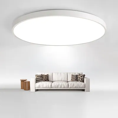 Produktbild von 【2er-Set】LED Deckenleuchte JDONG 24W warmliches Weiß 3000K  Deckenlampe Weiß passend für Wohnzimmer, Schlafzimmer, Keller, Büro, Flur Durchmesser 30cm