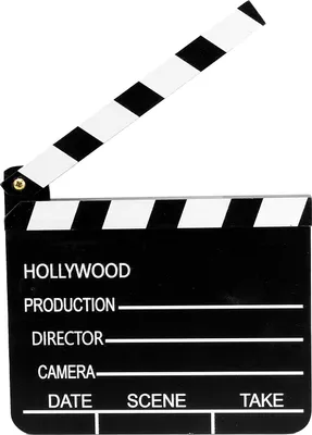 Produktbild von Filmklappe 20 x 18 cm – Regieklappe aus Holz für Hollywood