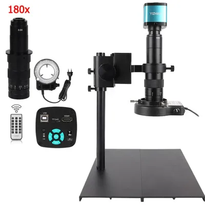 Image de Microscope - Station de soudure - Industriel - 4K USB/HDMI - Grossissement 180x - Full HD