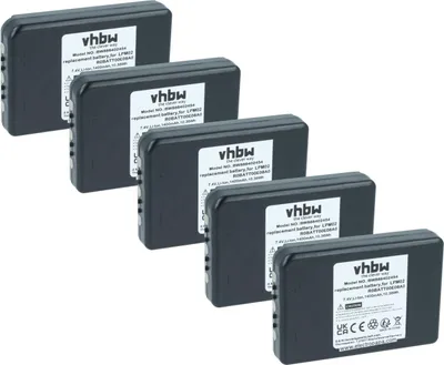 Produktbild von vhbw 5x Akku Ersatz für Autec R0BATT00E08A0, LPM02 für Industrie-Funkfernsteuerung Fernbedienung (1400 mAh, 7,4 V, Li-Ion)