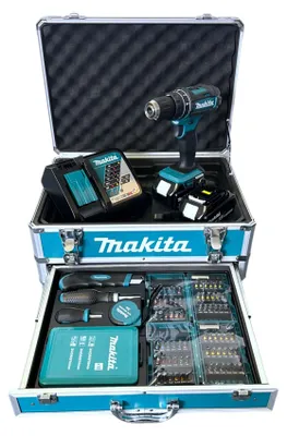 Immagine prodotto di Trapano a percussione a batteria Makita DHP482RFX9