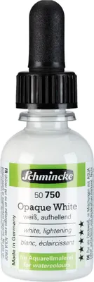 Produktbild von Schmincke Aqua Drop Deckweiß Opaque White 30ml 50750034 Airbrush Illustration